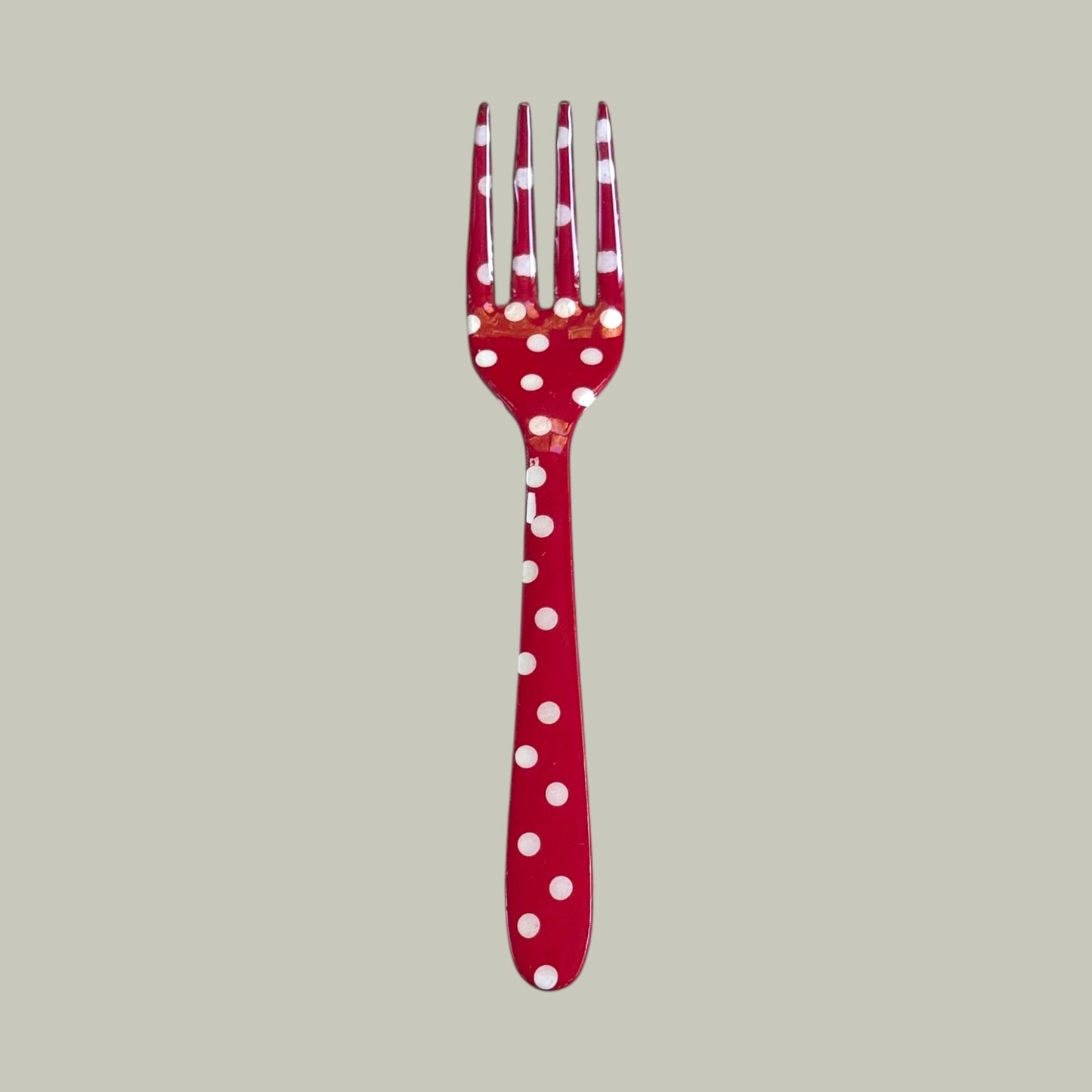 Festive Dotted & Striped Patterned Forks