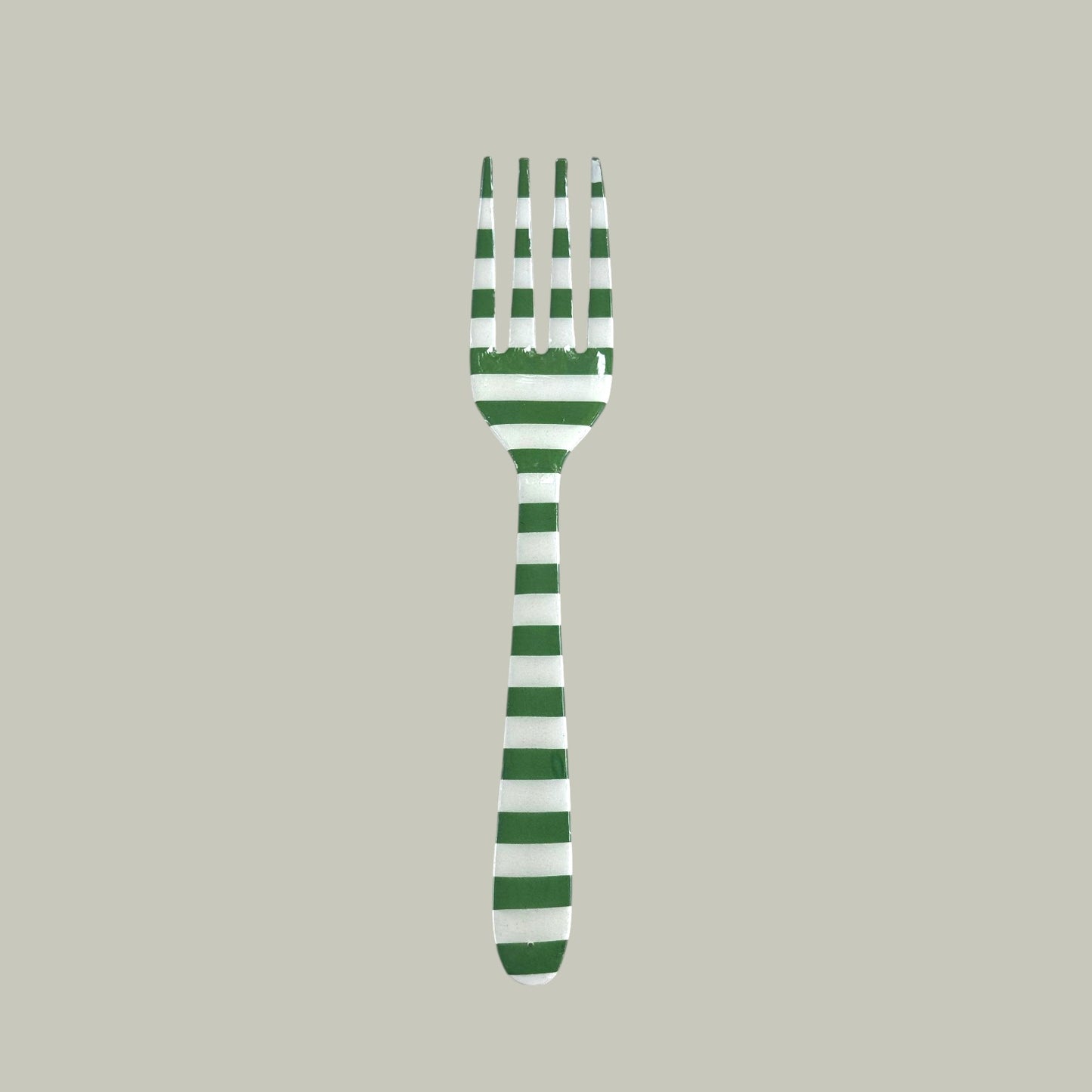 Festive Dotted & Striped Patterned Forks