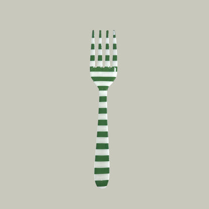 Festive Dotted & Striped Patterned Forks