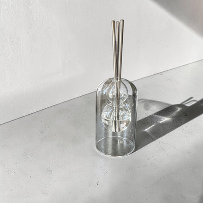 The Infinite Flame Collection- Glass Vessels + Steel Candles