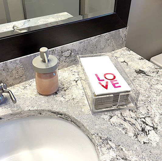 Acrylic Guest Towel Napkin Holder