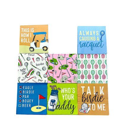 Courts and Courses Cocktail Napkins