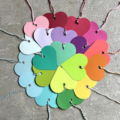 Gift Tag Variety Packs: 40 Pack w/ Coordinating Bakers Twine, Heavy Duty, Quality Cardstock,