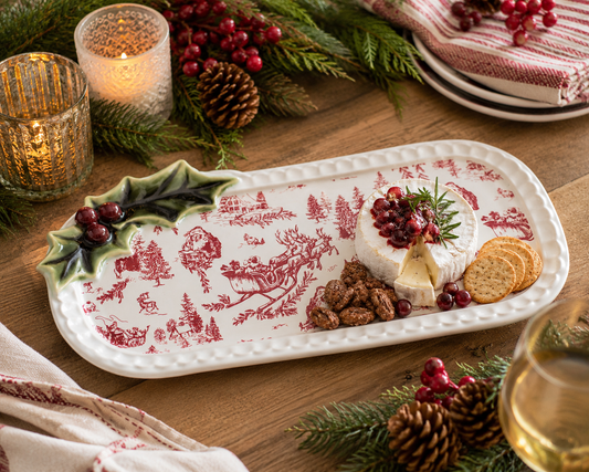 Holly Toile Everything Plate