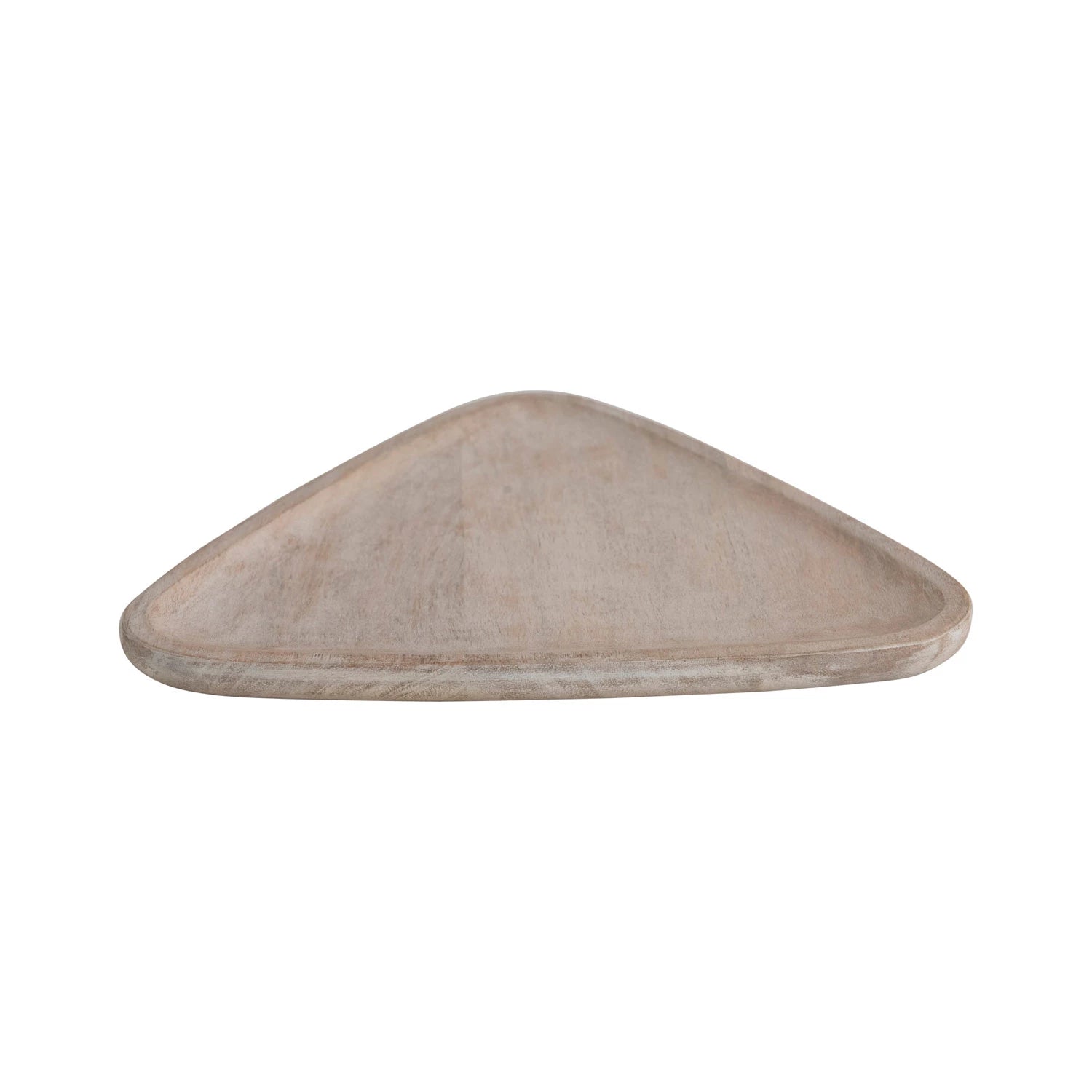Whitewashed triangular wood 
