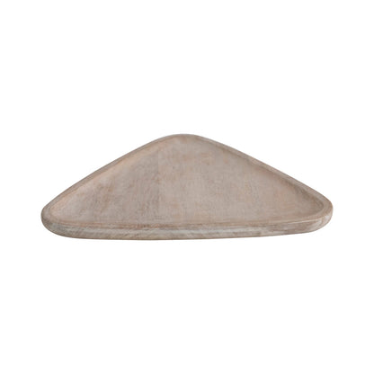 Whitewashed triangular wood 