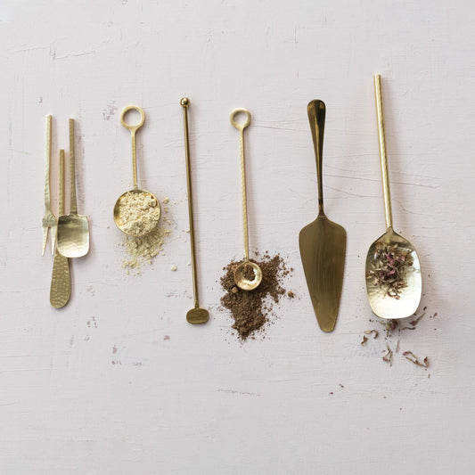 Sip & Swirl Hammered Gold Cocktail Spoon