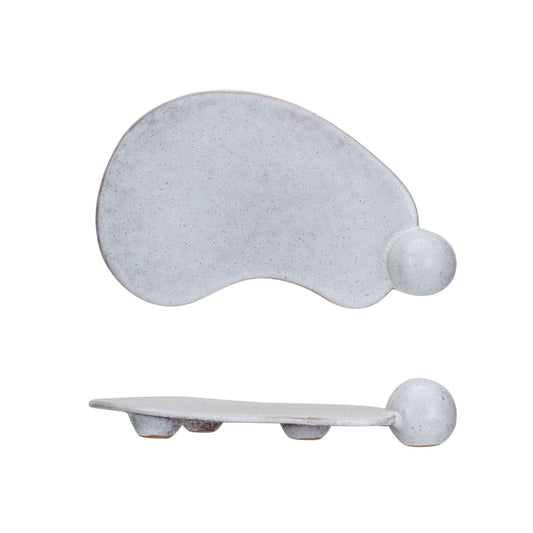 The Bubble Handle Stoneware Tray