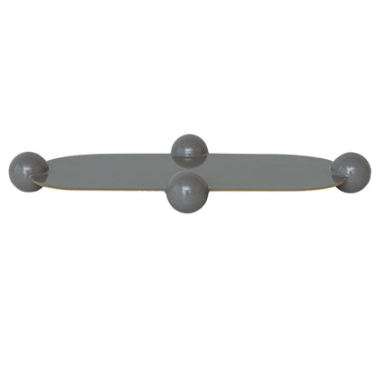 The Bubble Base Enameled Gray Tray