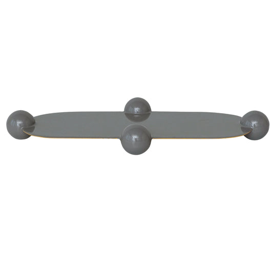 The Bubble Base Enameled Gray Tray