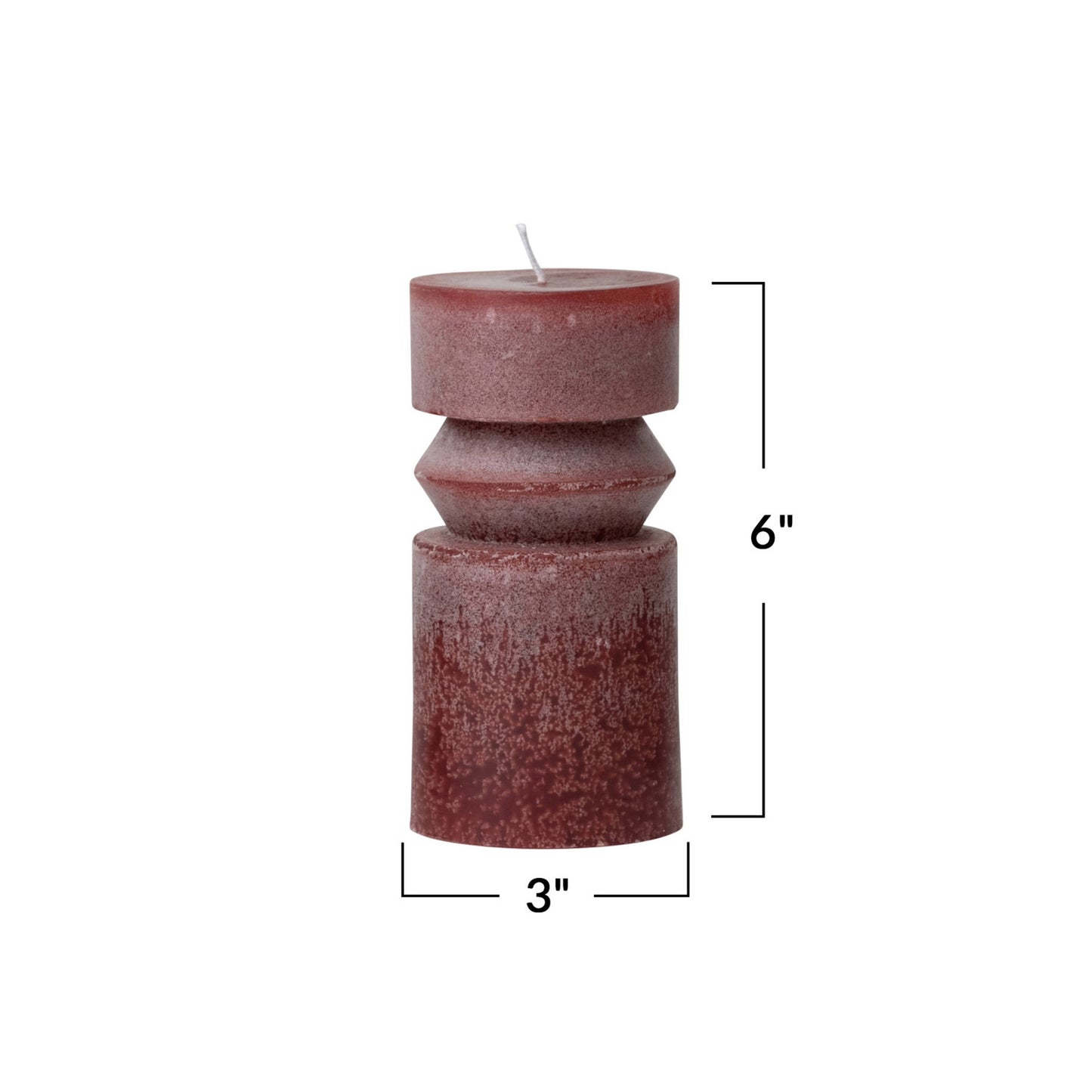 Modern Totem Pillar Candle Collection: Cranberry Harvest