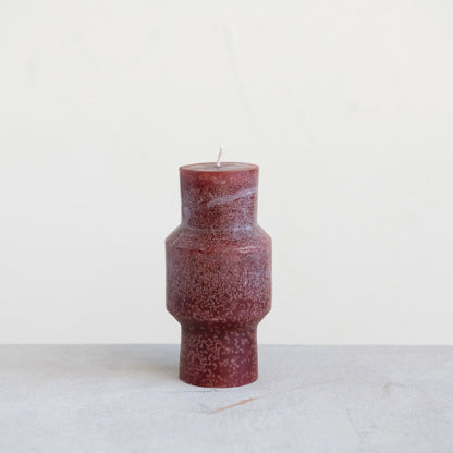 Modern Totem Pillar Candle Collection: Cranberry Harvest