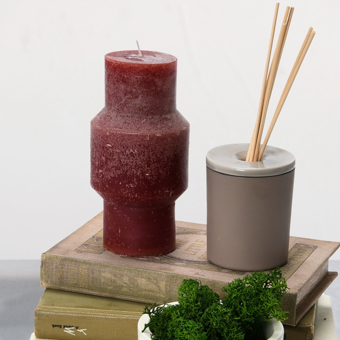Modern Totem Pillar Candle Collection: Cranberry Harvest