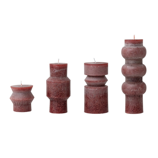 Modern Totem Pillar Candle Collection: Cranberry Harvest