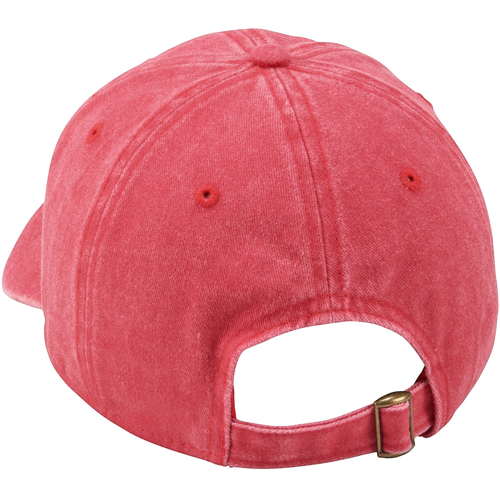 CJ Gift Goddess red washed cotton baseball cap with "too cute to wear an ugly sweater" embroidery