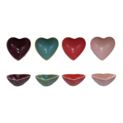 Heart Shaped Stoneware Bowl- 4 Fabulous Color Options
