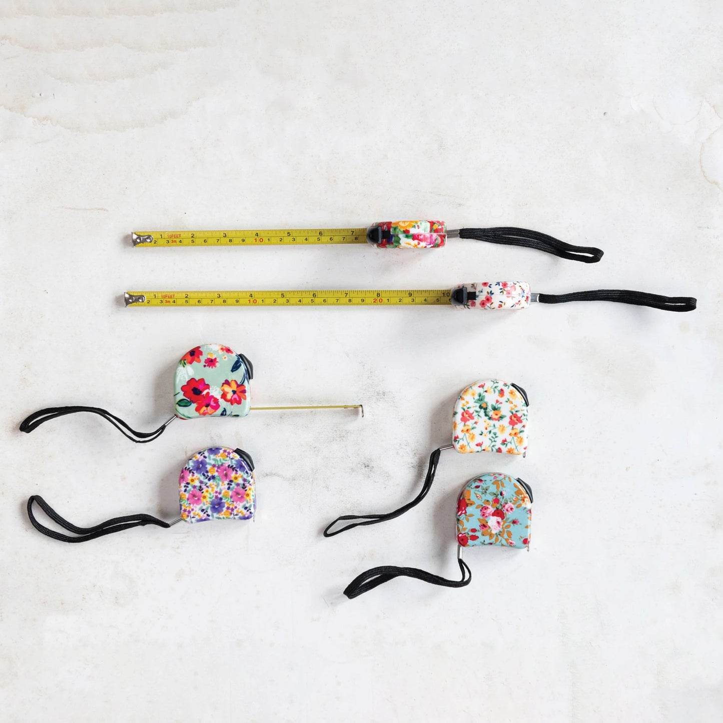Pretty and Practical 10" Floral Tape Measure