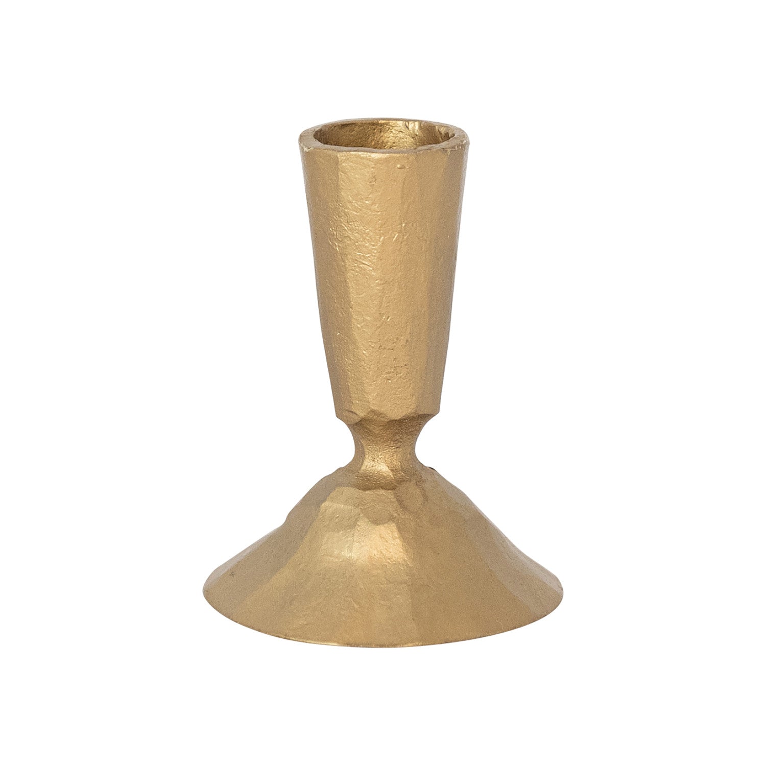Gold taper candle holder 