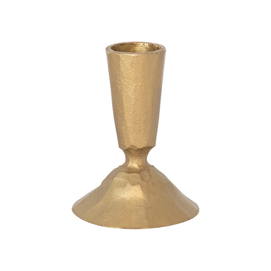 Gold taper candle holder 