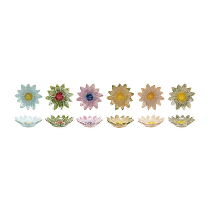 Bloom Mini Flower Dish with Reactive Glaze Finish