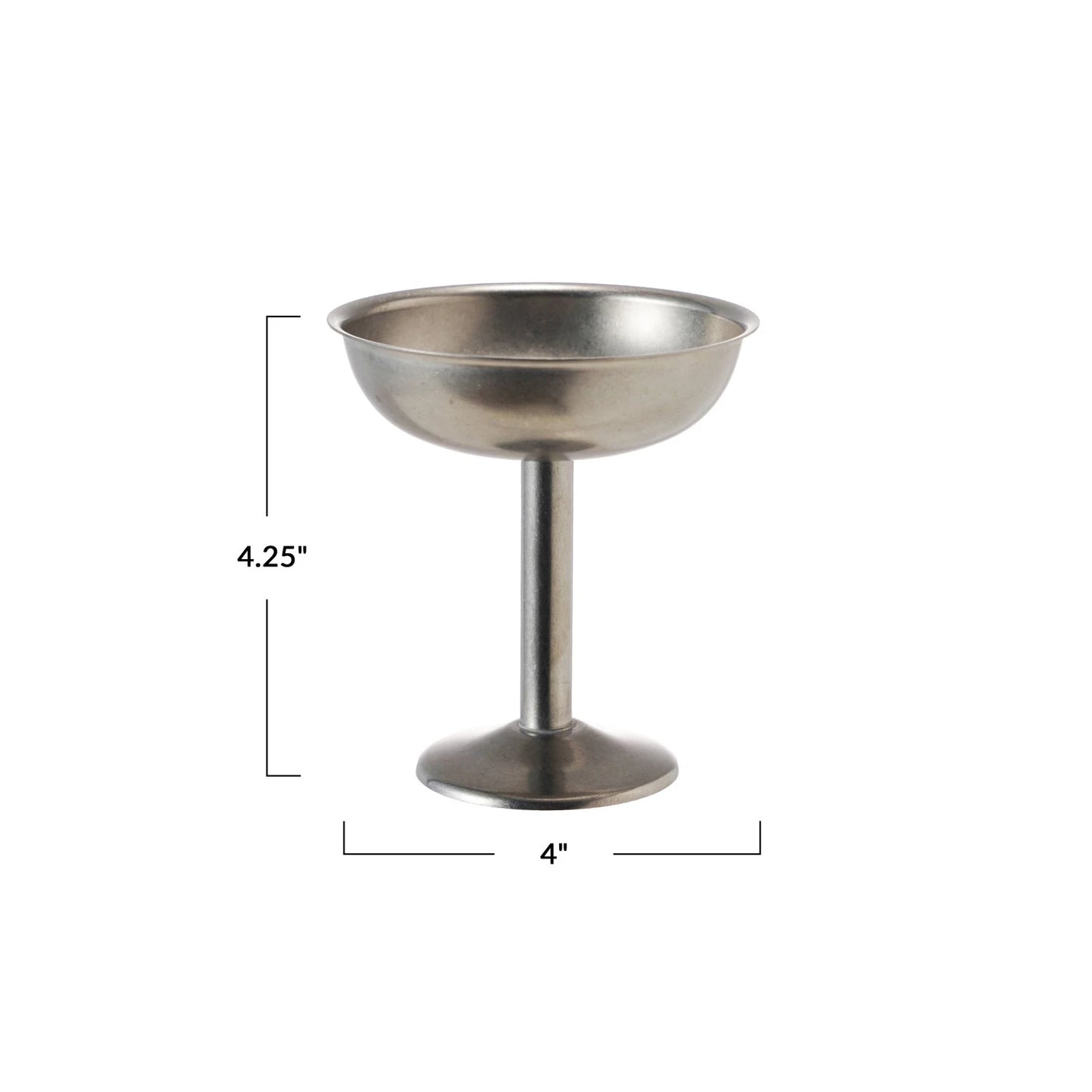 Pewter Footed Coupe Dish- 2 Size Options