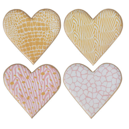 The Wild Collection Enameled Metal Heart Shaped Dish