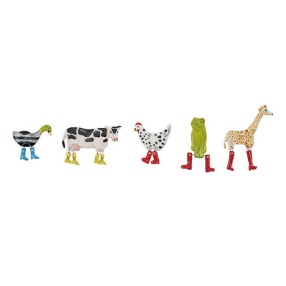 Animals magnets with rain boots 