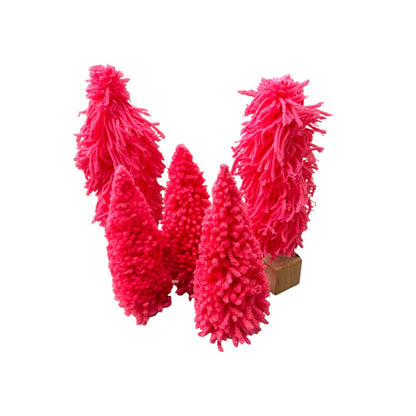 Hot Pink Holiday Yarn Tree, Creative Co-Op