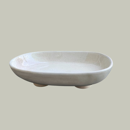 Cloudstone Footed Bowl