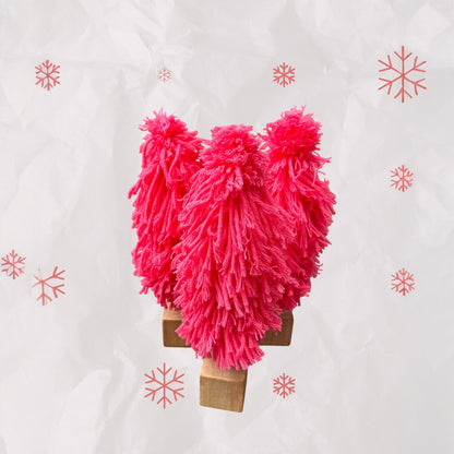 Hot Pink Holiday Yarn Tree, Creative Co-Op