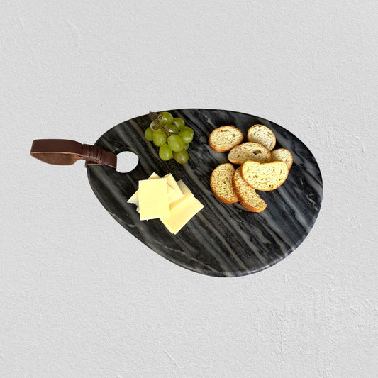 Organic Shaped Gray Marble Board