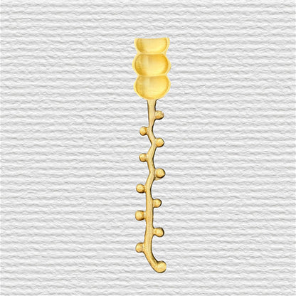 Brass Hobnail Funky Spoons