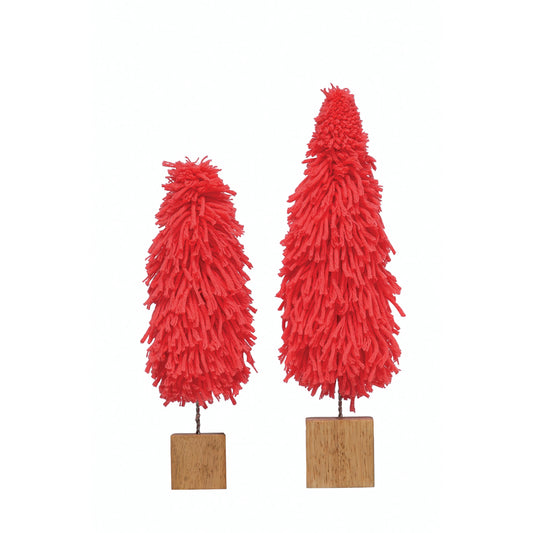 Hot Pink Holiday Yarn Tree